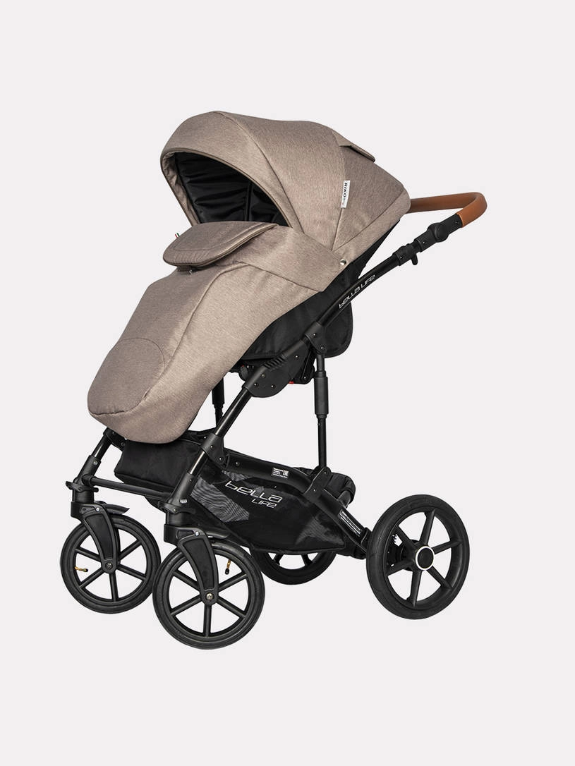 Коляска 2 в 1 Riko Basic Bella Life 05 Mokka коричневый