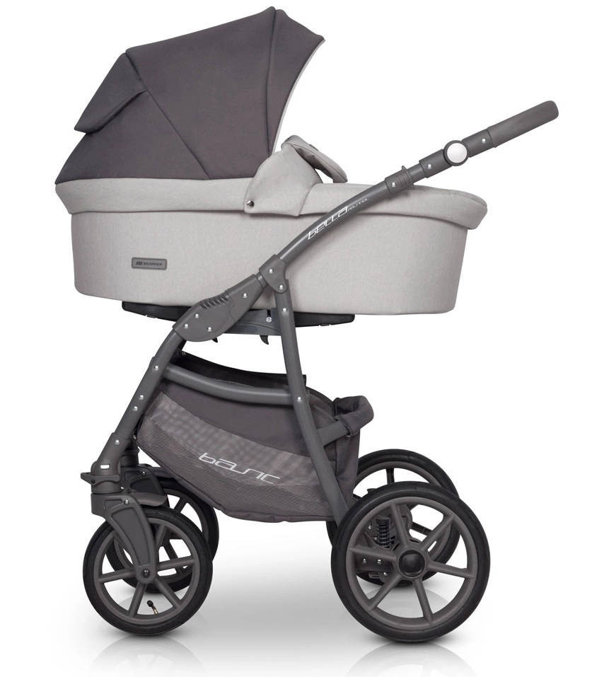 Коляска 3 в 1 Riko Basic Bella Pastel 01 серый