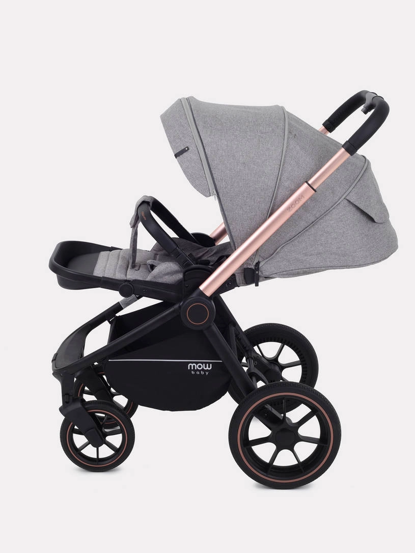 Коляска 2 в 1 MOWBaby ZOOM PU RA086 Gold Beige