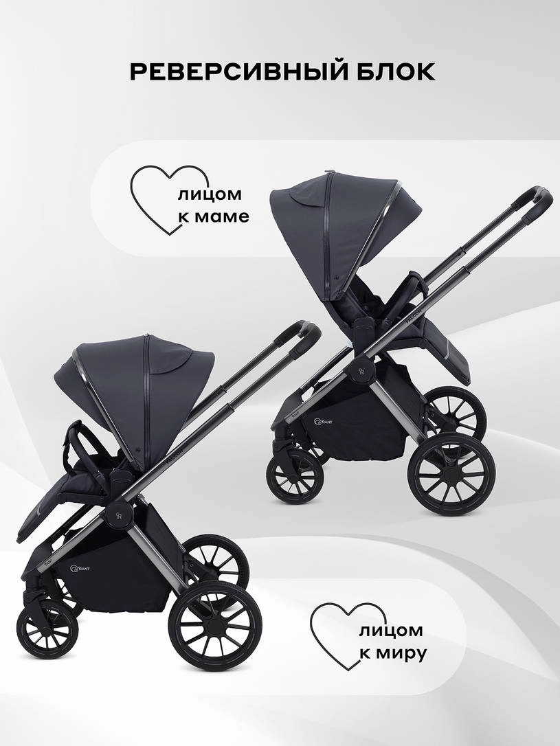 Коляска 2 в 1 Rant Falcon Therm Graphite