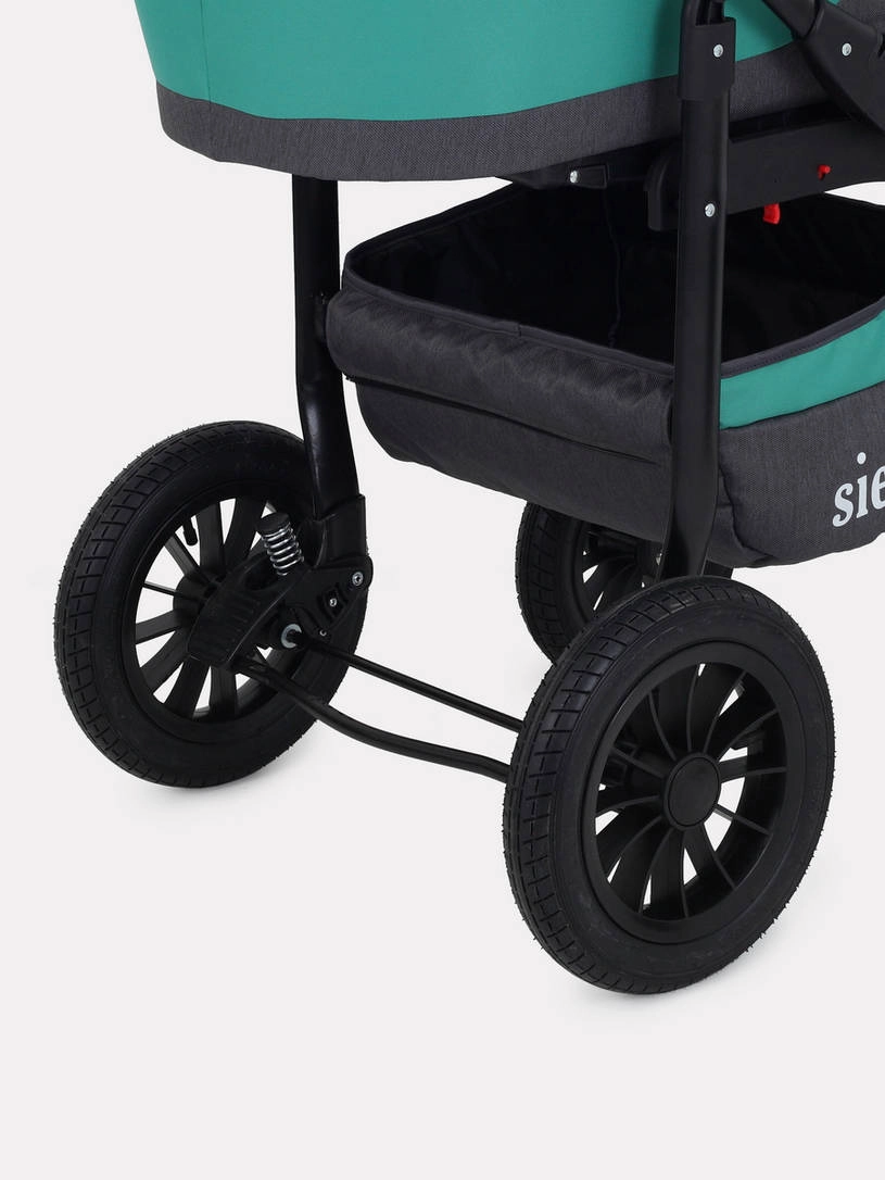 Коляска 2 в 1 Rant Siena 11 серый-темно-зеленый
