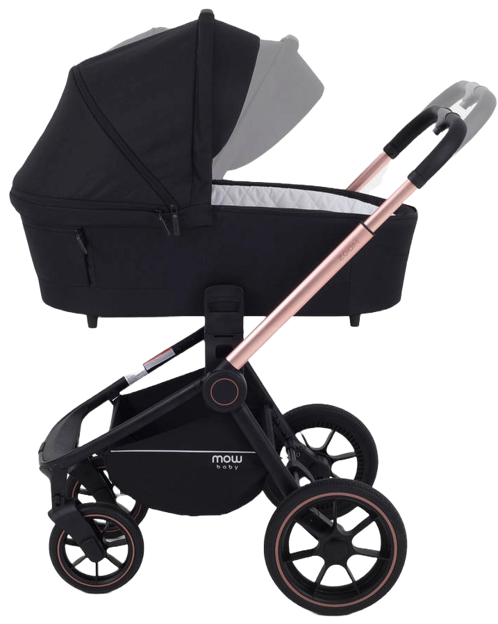 Коляска 2 в 1 MOWBaby ZOOM PU RA086 Gold Black