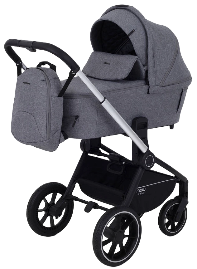 Коляска 2 в 1 MOWBaby ZOOM PU RA086 Silver Grey