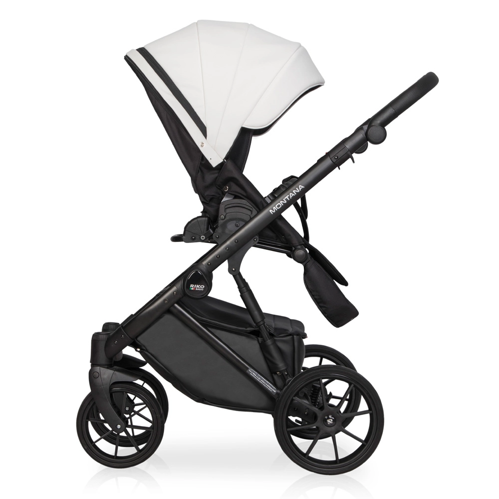 Коляска 3 в 1 Riko Basic Montana Ecco 11 White белый