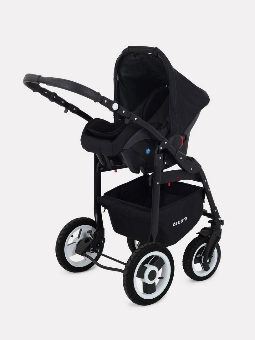 Коляска 3 в 1 Rant Dream 07 серый-желтый