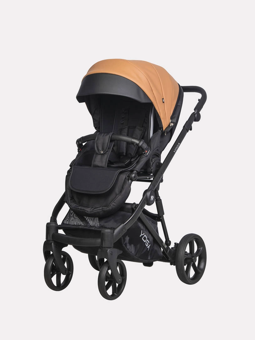 Коляска 3 в 1 Riko Basic Yoga Ecco 13 Caramel, Бежевый