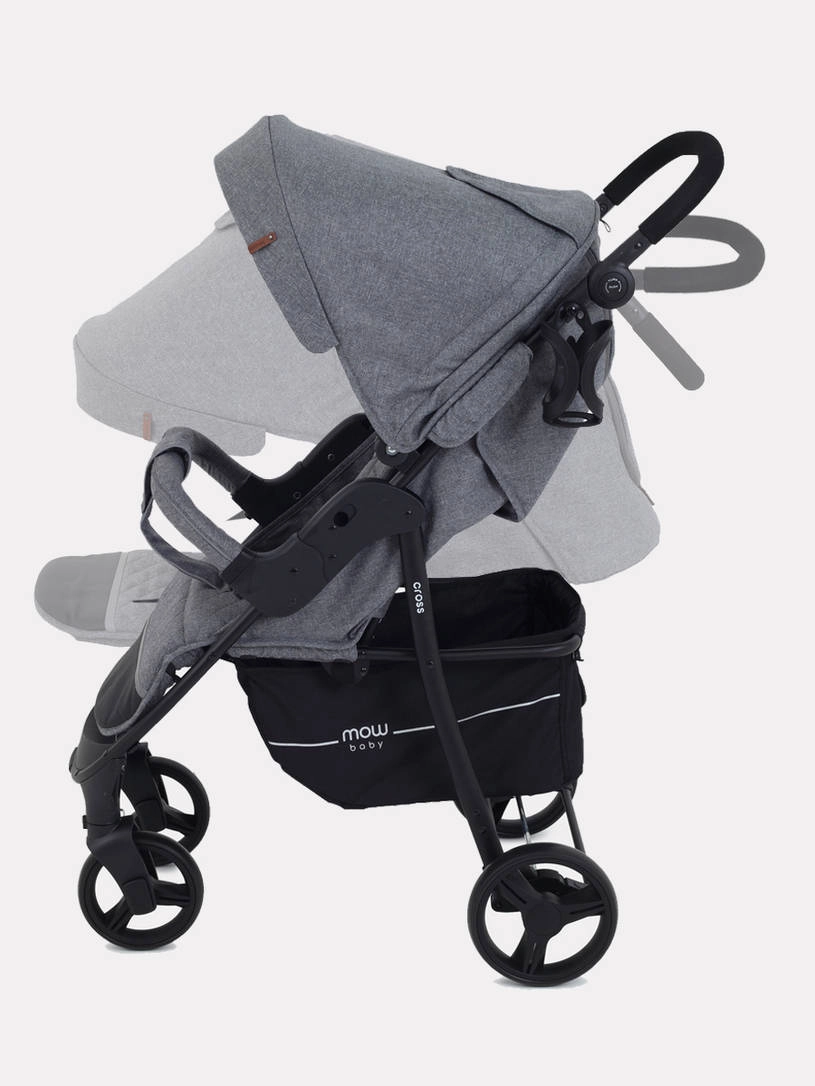 Коляска прогулочная Mowbaby Cross Gold Grey