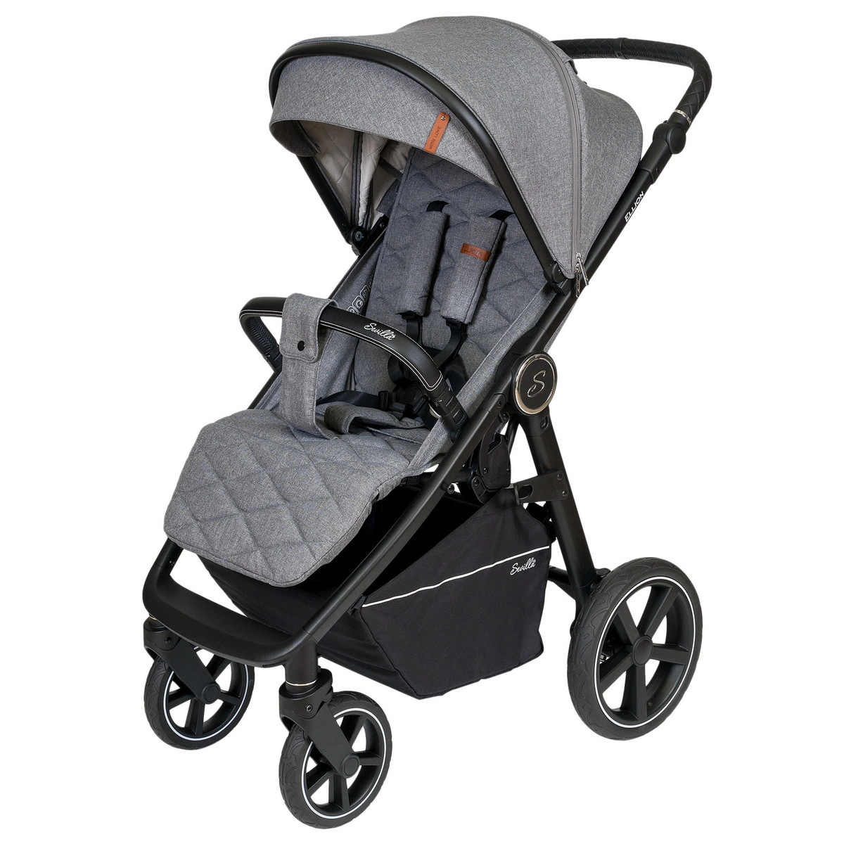 Детская прогулочная коляска Sevillababy Ellion серый