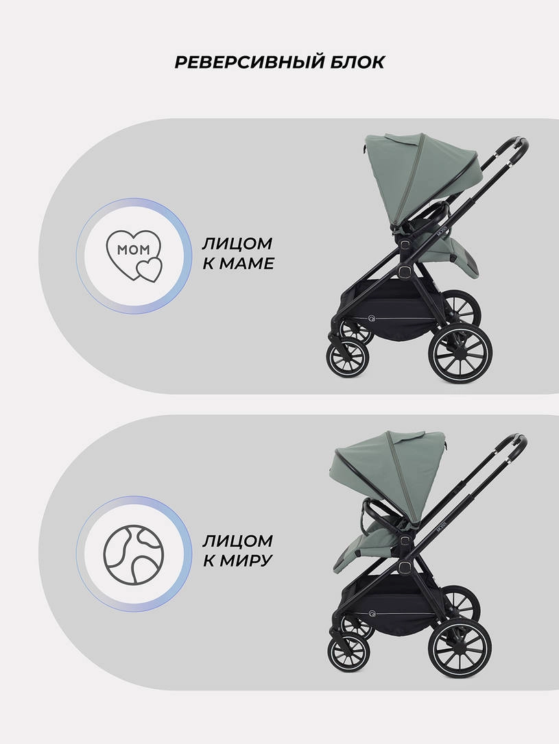 Коляска 2 в 1 Rant Moss 2025 Green