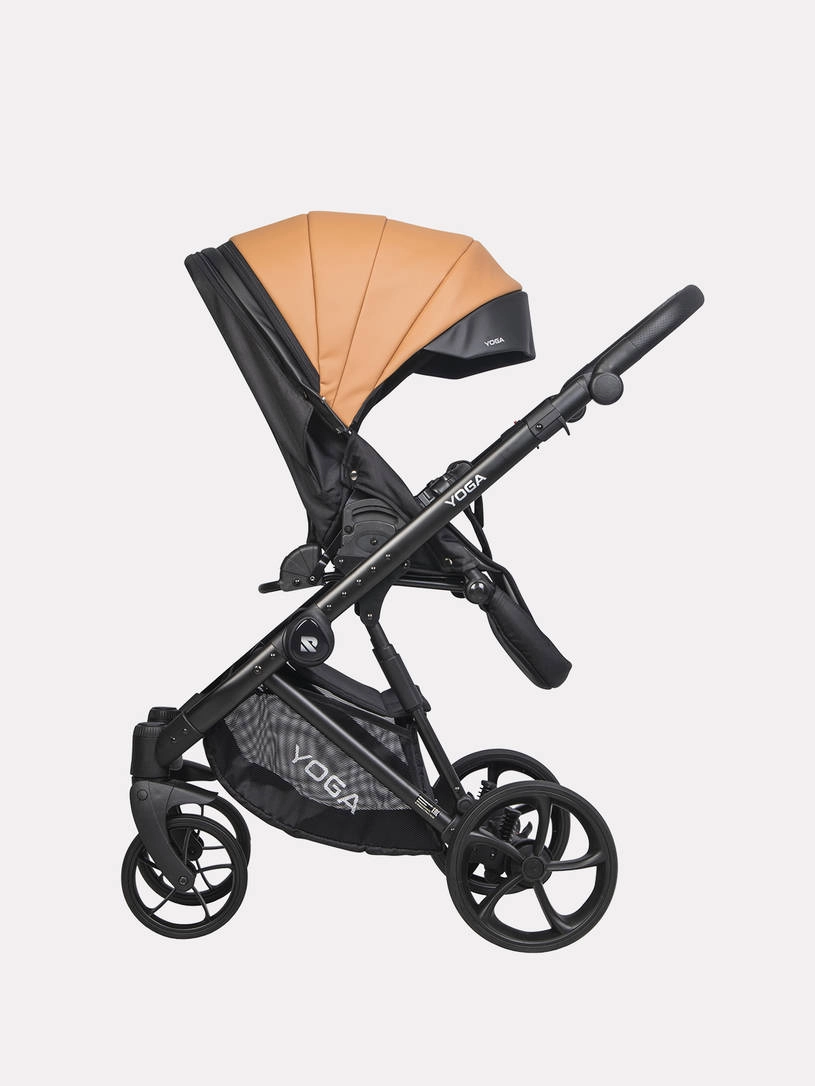 Коляска 3 в 1 Riko Basic Yoga Ecco 13 Caramel, Бежевый