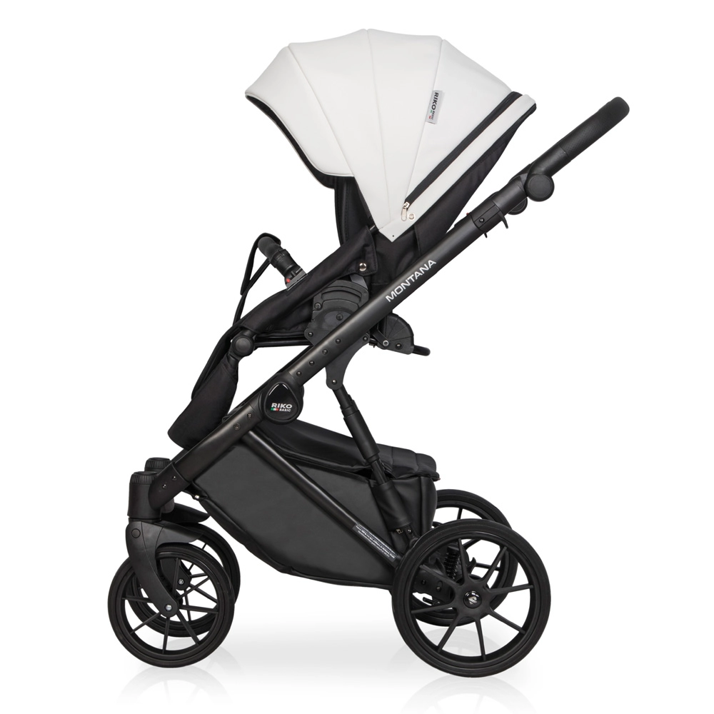 Коляска 3 в 1 Riko Basic Montana Ecco 11 White белый