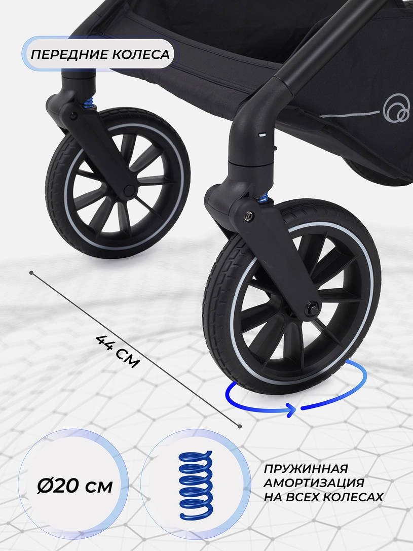 Коляска 2 в 1 Rant Moss 2025 Black