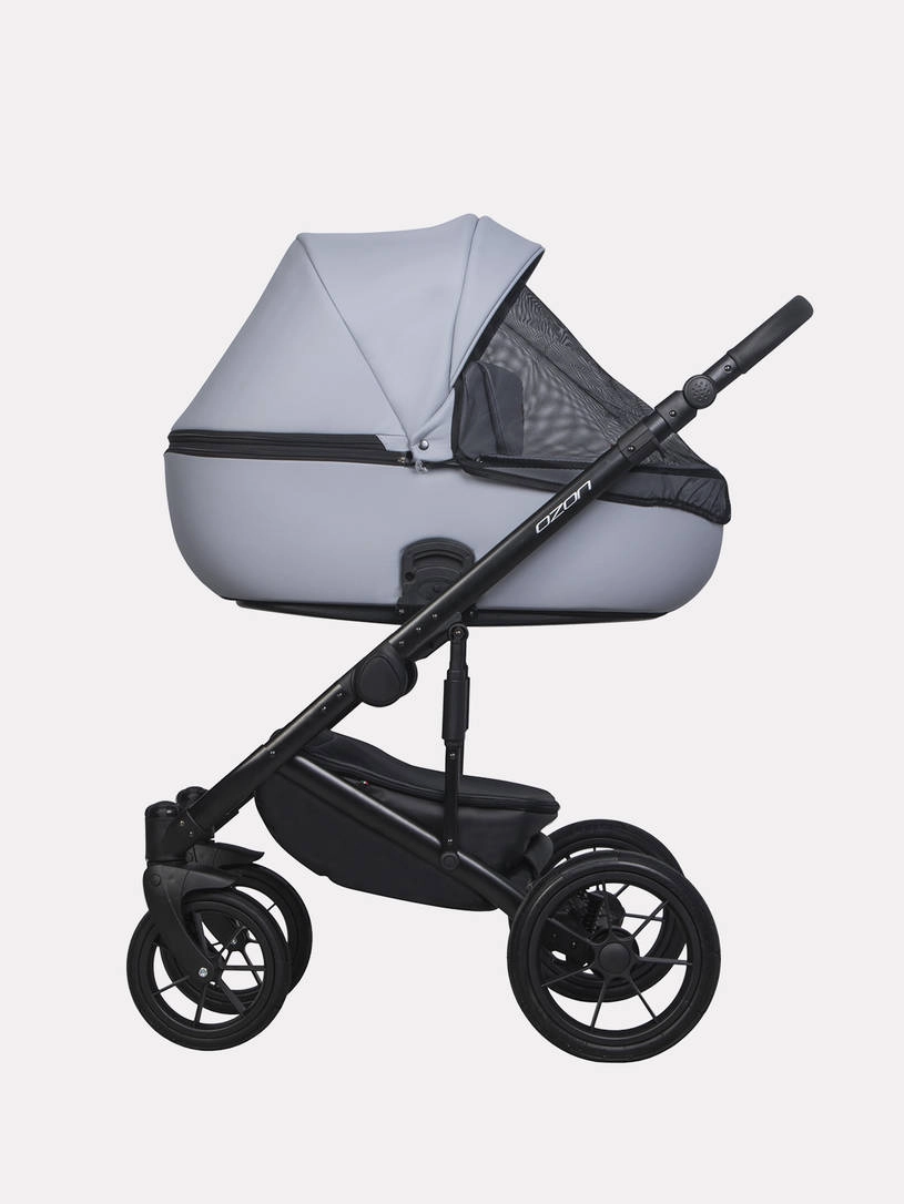 Коляска 3 в 1 Riko Basic Ozon Pastel 04, Серый