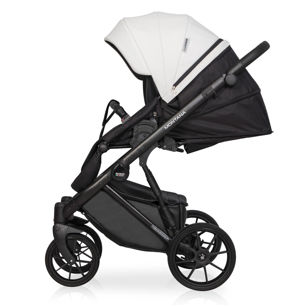 Коляска 3 в 1 Riko Basic Montana Ecco 11 White белый