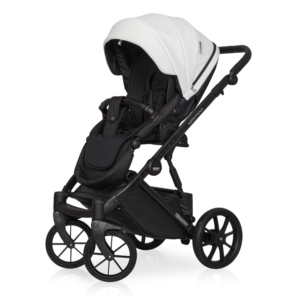Коляска 3 в 1 Riko Basic Montana Ecco 11 White белый