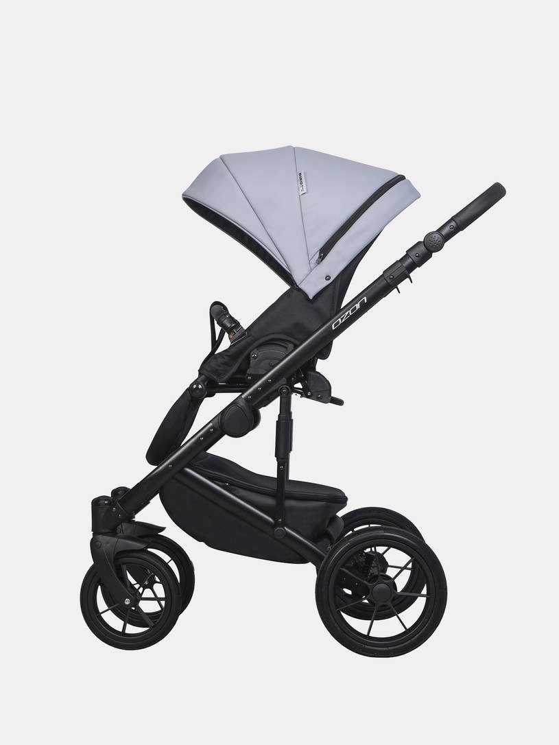 Коляска 3 в 1 Riko Basic Ozon Pastel 04, Серый