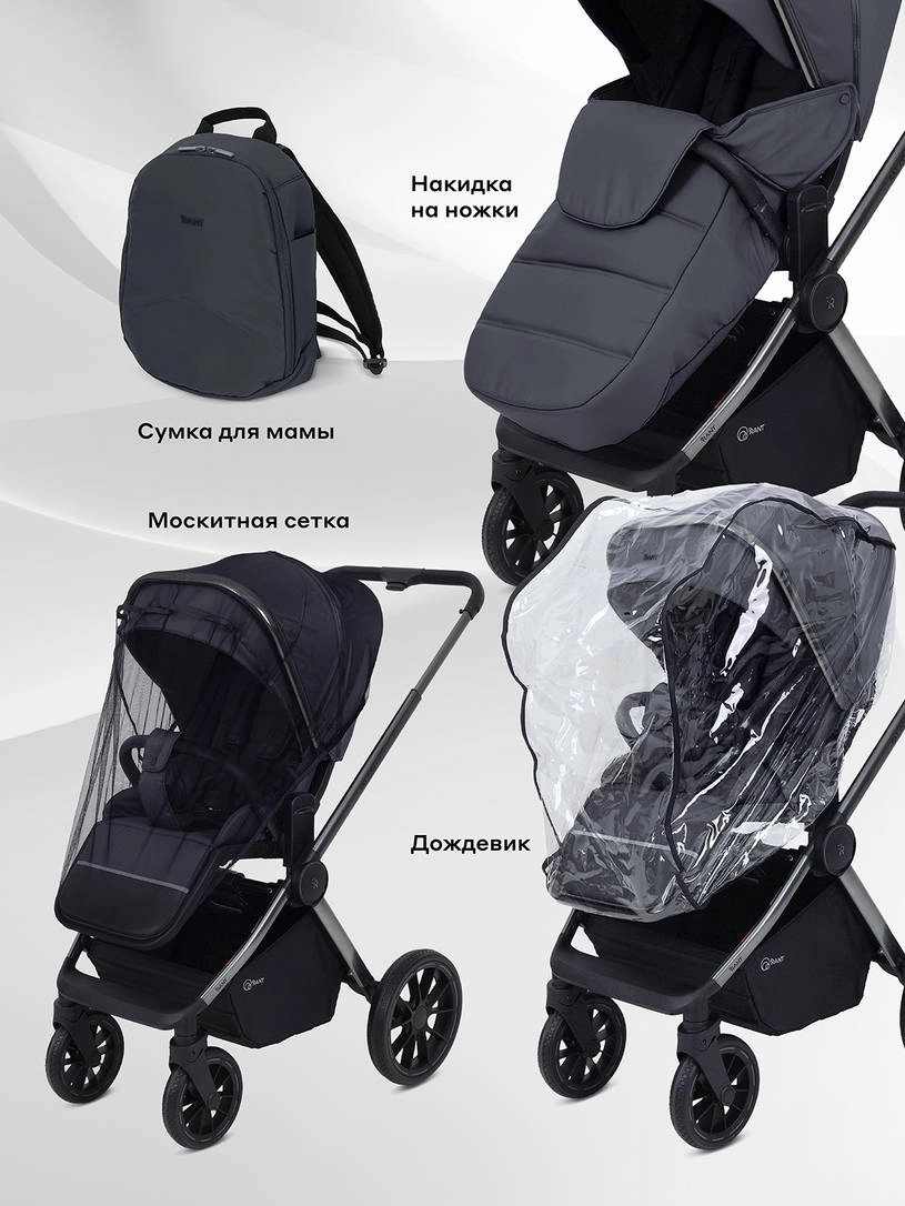 Коляска 2 в 1 Rant Falcon Therm Graphite