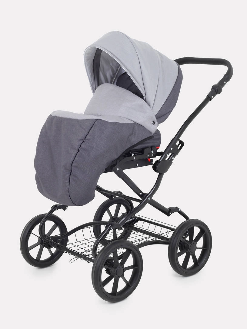 Коляска 2 в 1 Rant Dream Classic 2024 02 темно-серый - светло-серый