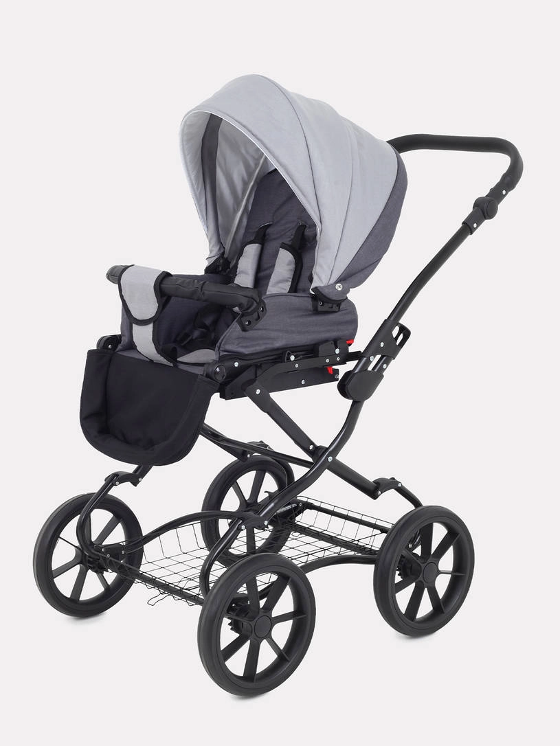 Коляска 2 в 1 Rant Dream Classic 2024 02 темно-серый - светло-серый