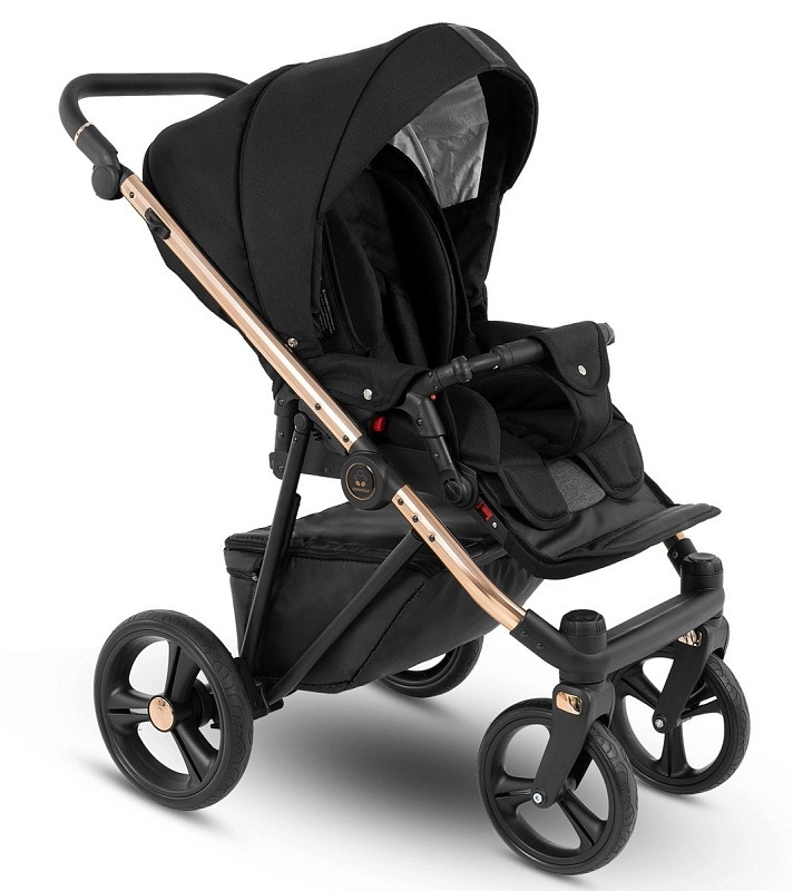 Коляска 2 в 1 Camarelo Belagio, BG-04 (Чёрный Жаккард)