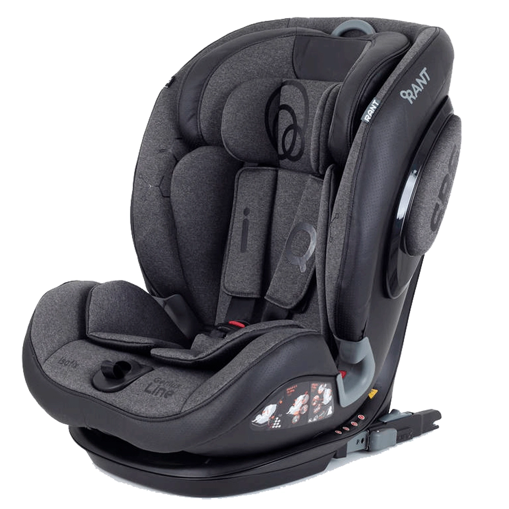 Автокресло Rant IQ isofix 1/2/3 (9-36 кг) Dark grey