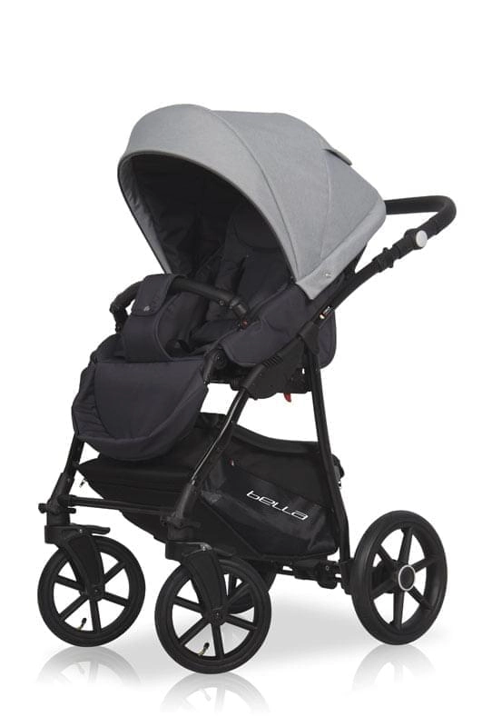 Коляска 3 в 1 Riko Basic Bella 01 серый