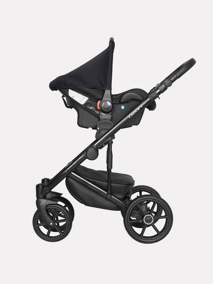 Коляска 3 в 1 Riko Basic Ozon Pastel 04, Серый