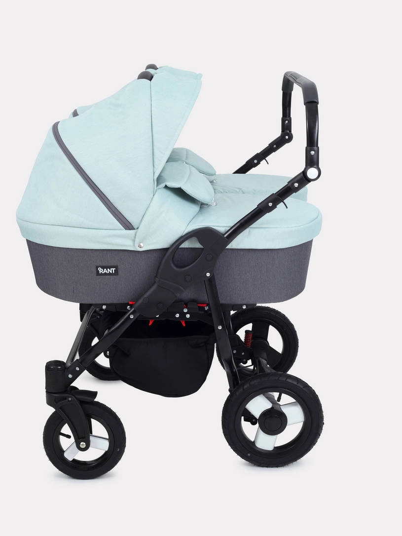 Коляска для двойни 2 в 1 Rant Dream Duo 04 серый-мятный