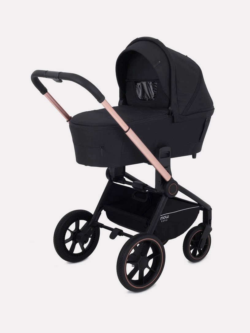Коляска 2 в 1 MOWBaby ZOOM PU RA086 Gold Black