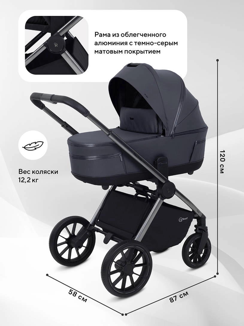 Коляска 2 в 1 Rant Falcon Therm Graphite
