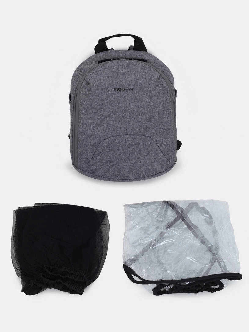 Коляска 2 в 1 MOWBaby ZOOM PU RA086 Silver Grey