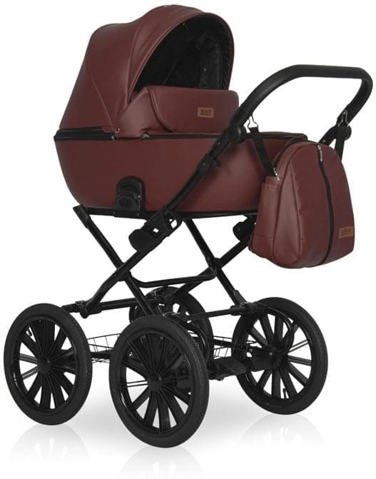 Коляска 2 в 1 Riko Basic Ozon Prestige 04 коричневый