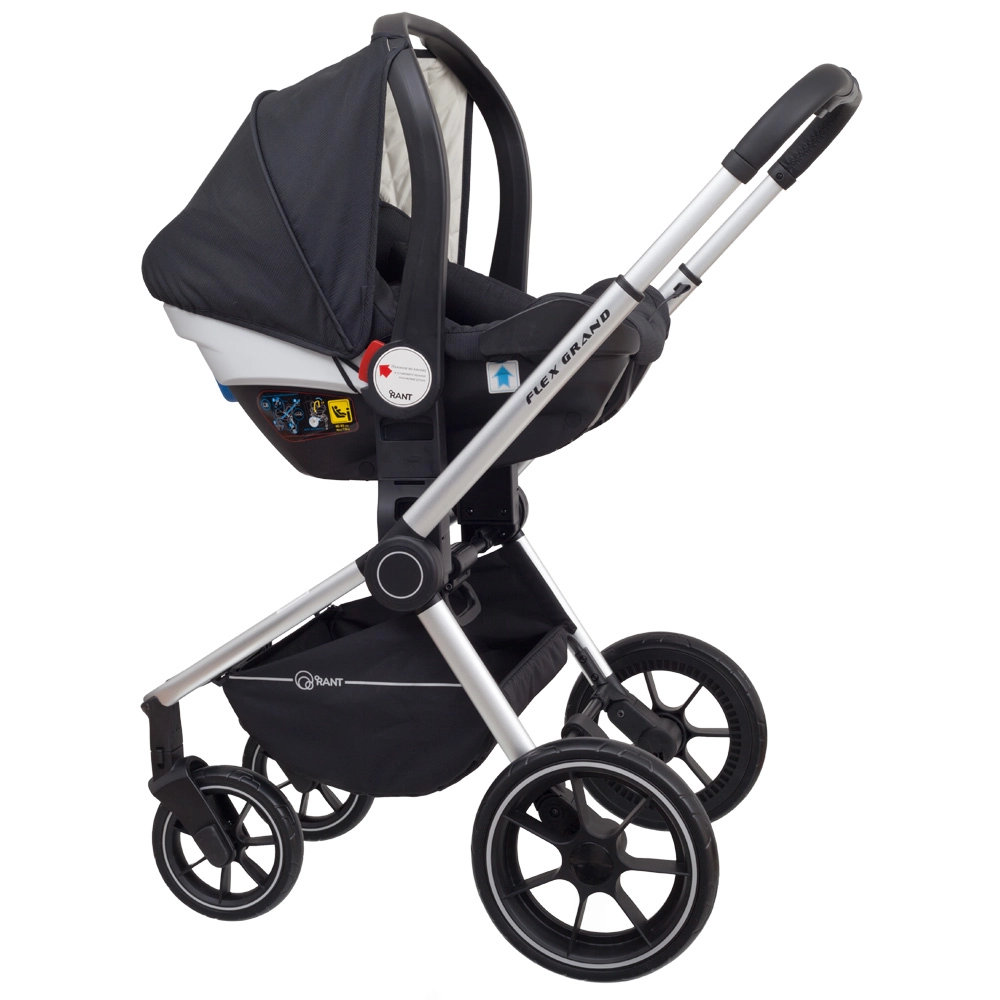 Коляска 3 в 1 Rant Flex Grand Midnight Black черный