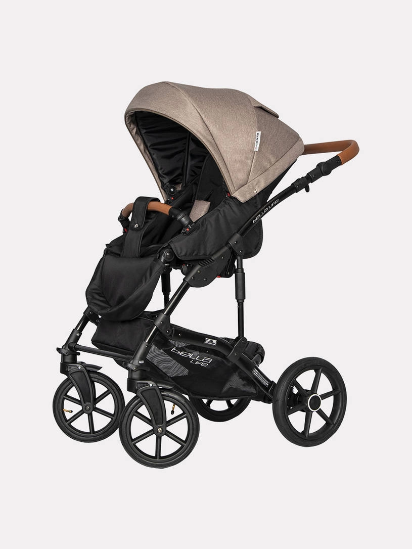 Коляска 2 в 1 Riko Basic Bella Life 05 Mokka коричневый