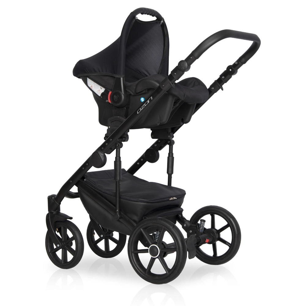 Коляска 3 в 1 Riko Basic Ozon Ecco 26 лимонный-бежевый