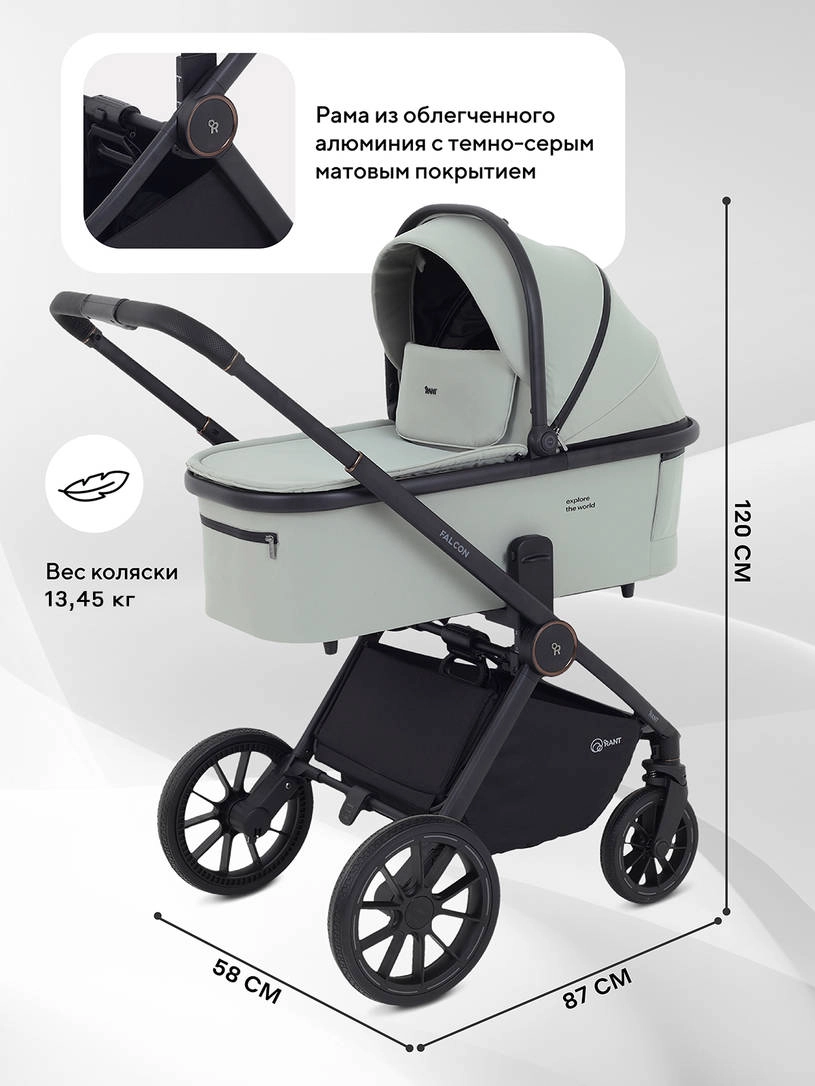 Коляска 2 в 1 Rant Falcon Neo Sage