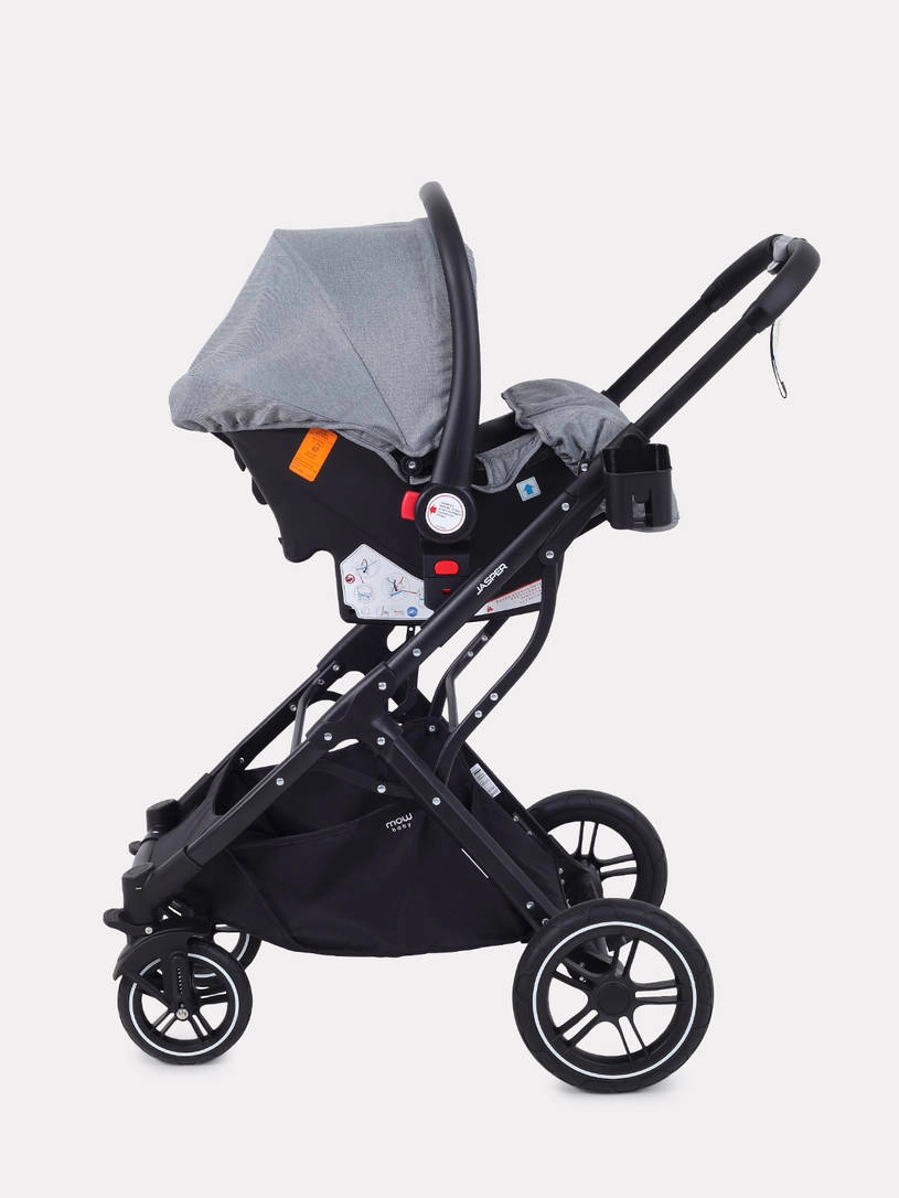 Коляска-трансформер 3 в 1 Mowbaby Jasper Grey