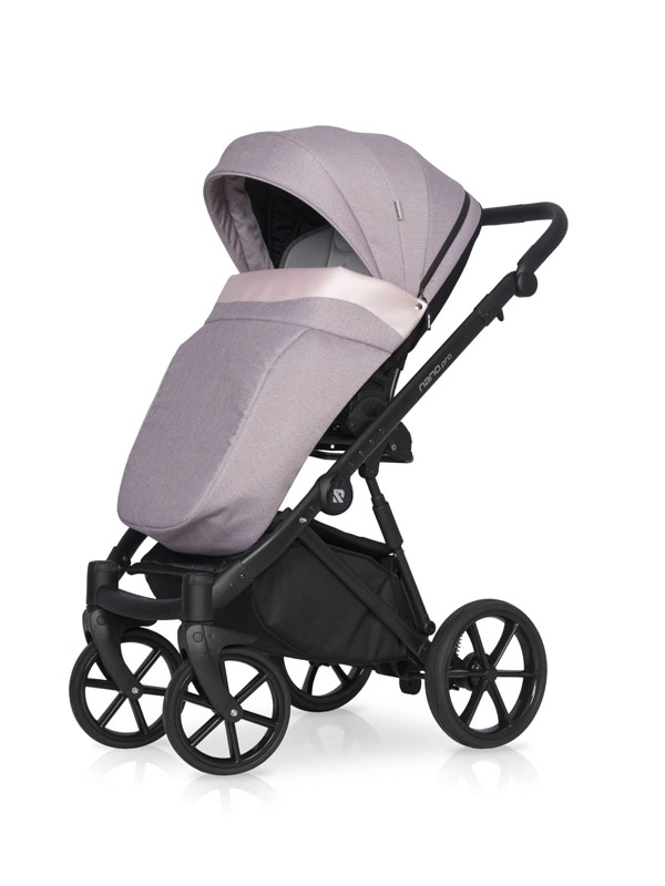 Коляска 3 в 1 Riko Nano Pro 03 Pearl Pink светло-розовый