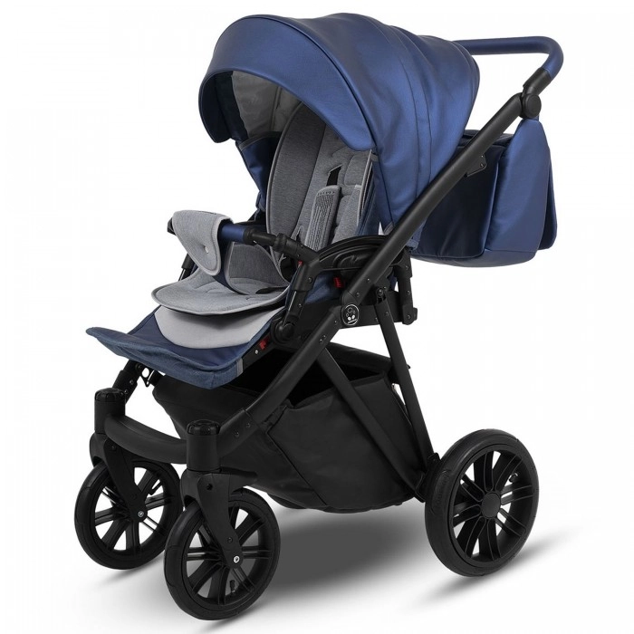 Коляска Camarelo Zeo 2 в 1 экокожа синий