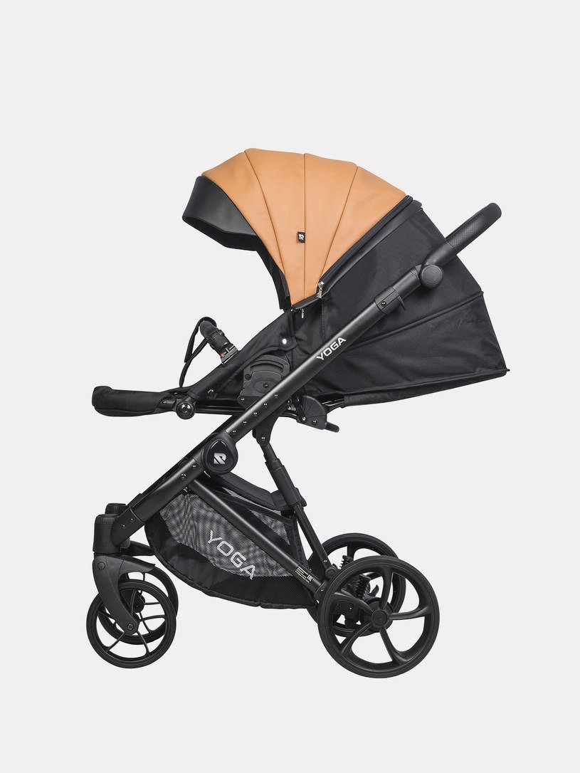 Коляска 3 в 1 Riko Basic Yoga Ecco 13 Caramel, Бежевый