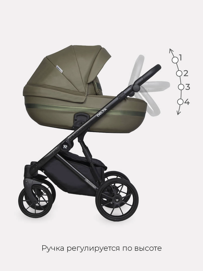 Коляска 2 в 1 RIKO BASIC DELTA ECCO 13 Olive