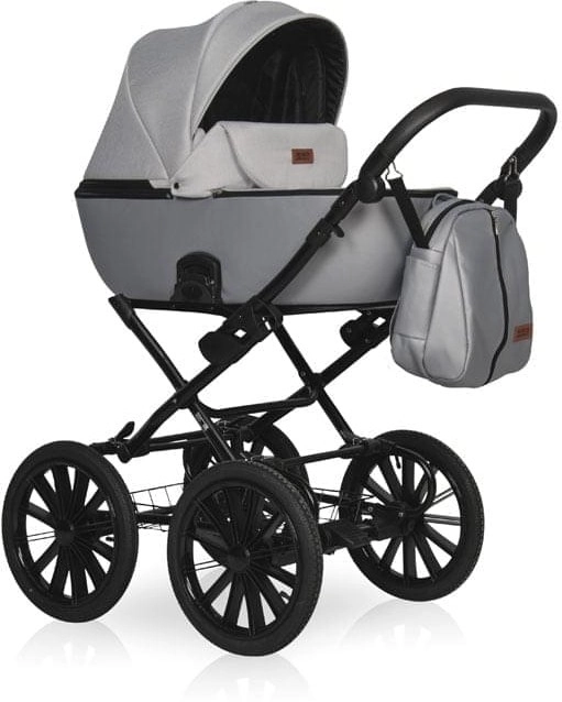 Коляска 2 в 1 Riko Basic Ozon Shine Prestige 03 серый