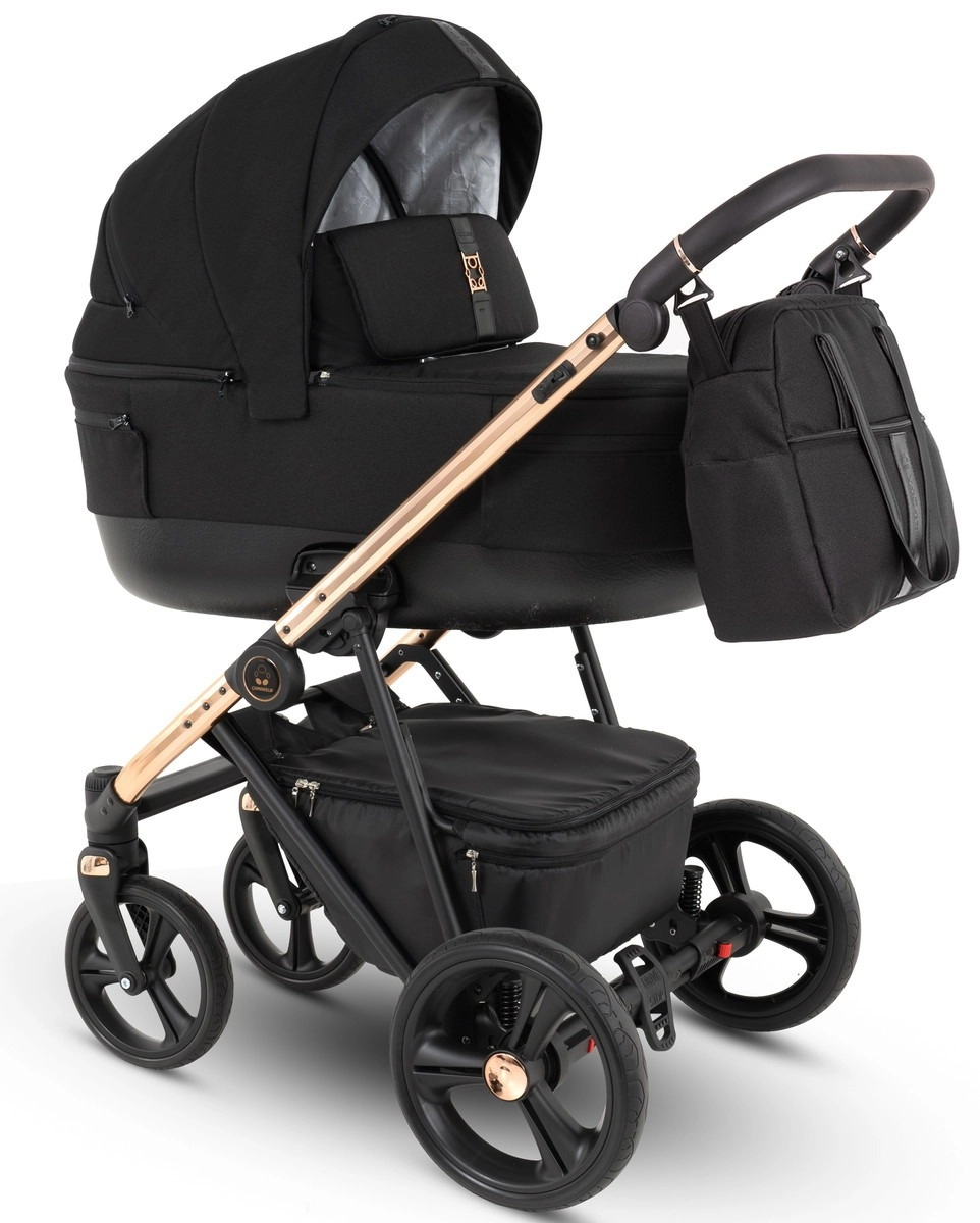 Коляска 2 в 1 Camarelo Belagio, BG-04 (Чёрный Жаккард)