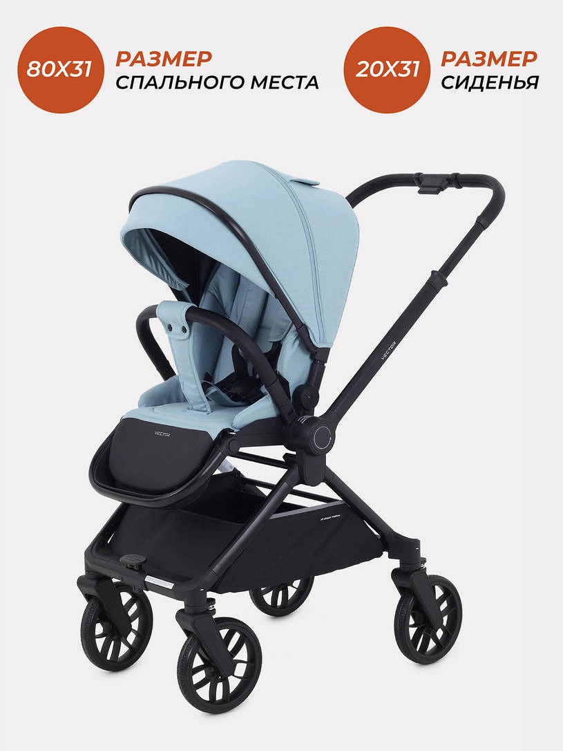 Коляска 2 в 1 Rant Vector Blue