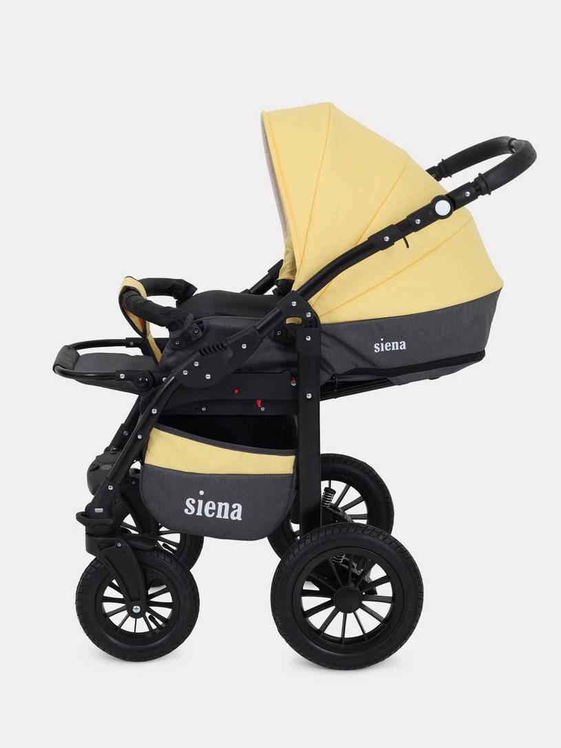 Коляска 2 в 1 Rant Siena 10 серый-желтый