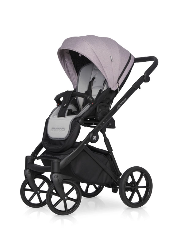 Коляска 3 в 1 Riko Nano Pro 03 Pearl Pink светло-розовый