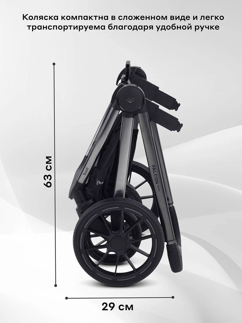 Коляска 2 в 1 Rant Falcon Therm Graphite
