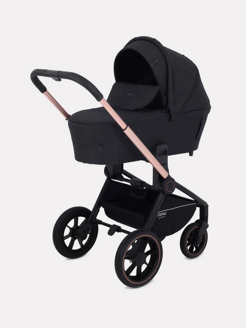 Коляска 2 в 1 MOWBaby ZOOM PU RA086 Gold Black