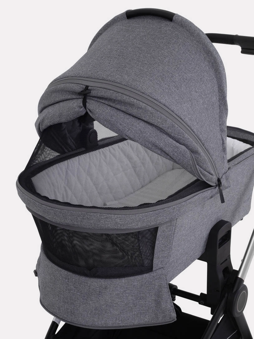 Коляска 2 в 1 MOWBaby ZOOM PU RA086 Silver Grey