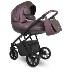 Коляска Camarelo Zeo 3 в 1 фиолетовый экокожа